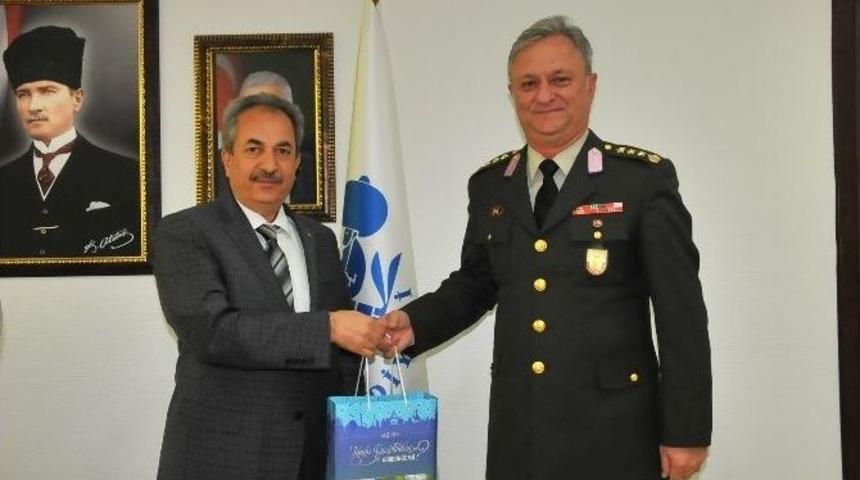 Albay Canol&rsquo;dan Başkan Akkaya&rsquo;ya Veda Ziyareti