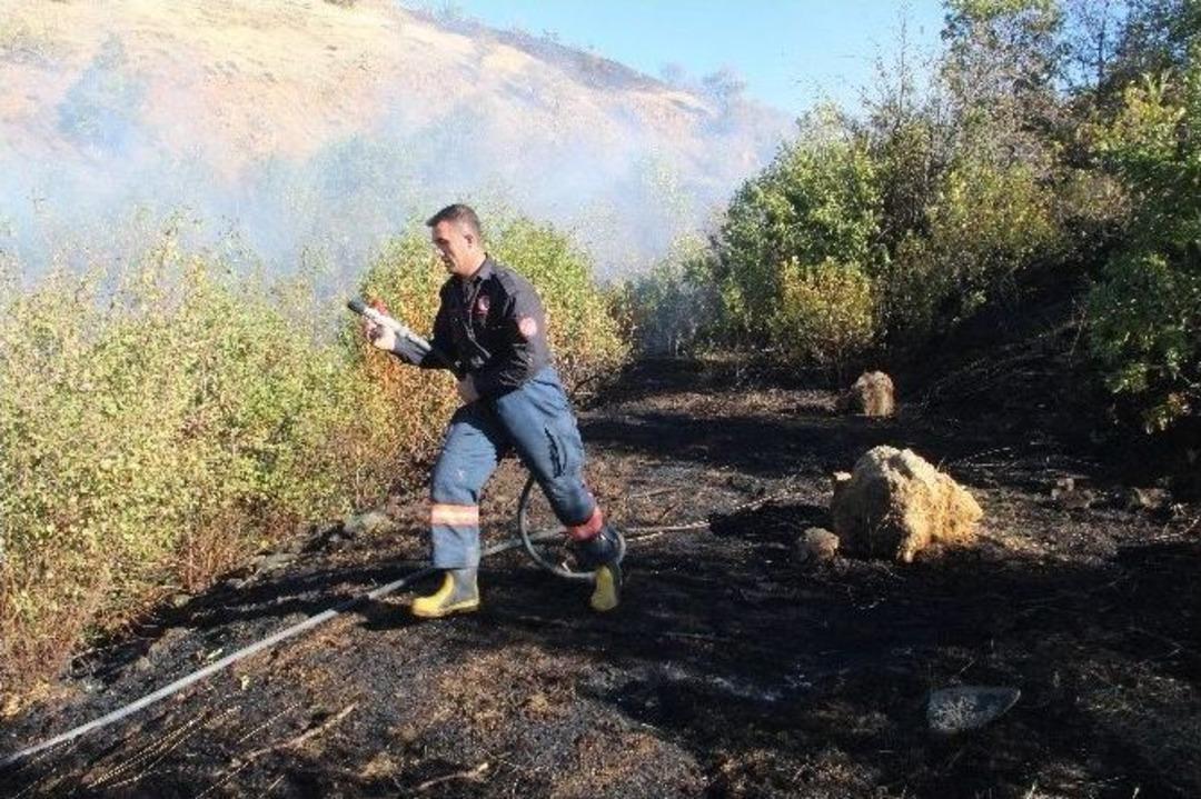 Elazığ&rsquo;da Orman Ve Bah&ccedil;e Yangını
