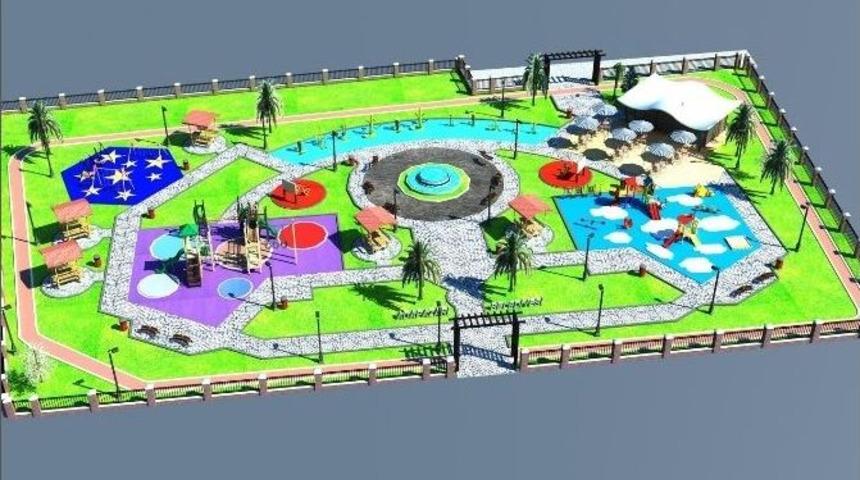 Başkan Dişli Temalı Parkı İnceledi