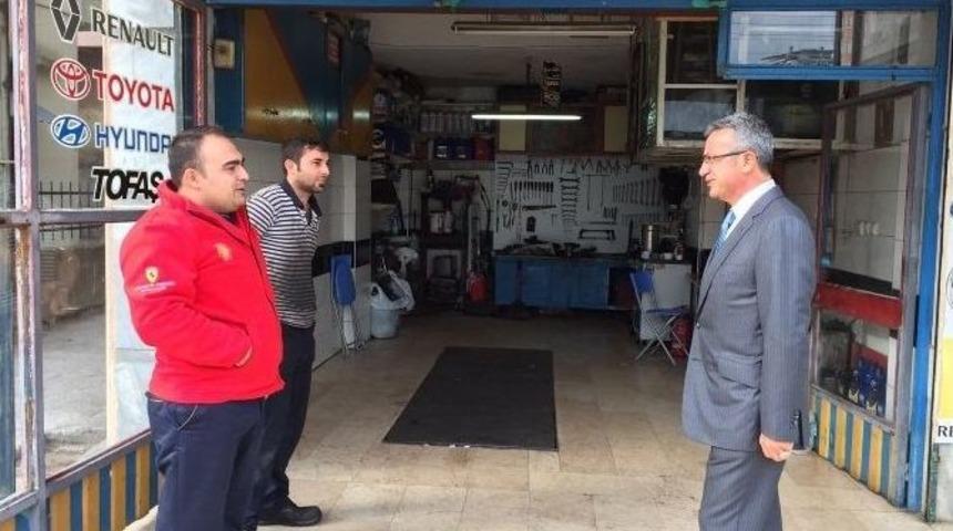 Başkan K&ouml;şker&rsquo;den Esnaf Ziyareti