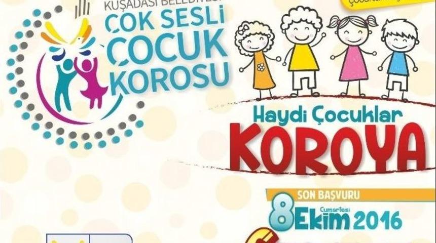 Kuşadası Belediyesi &Ccedil;ok Sesli &Ccedil;ocuk Korosu Kayıtları Başladı