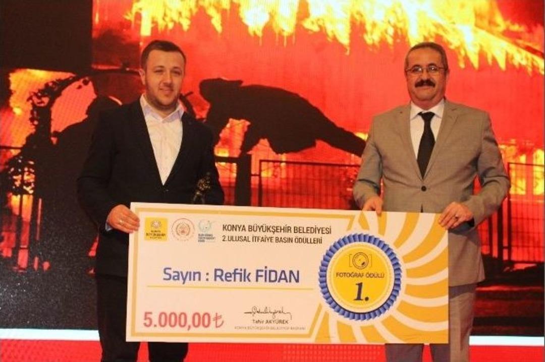 Konya İtfaiyesi Basın &Ouml;d&uuml;llerinde Birincilik &Ouml;d&uuml;l&uuml; İha&rsquo;nın