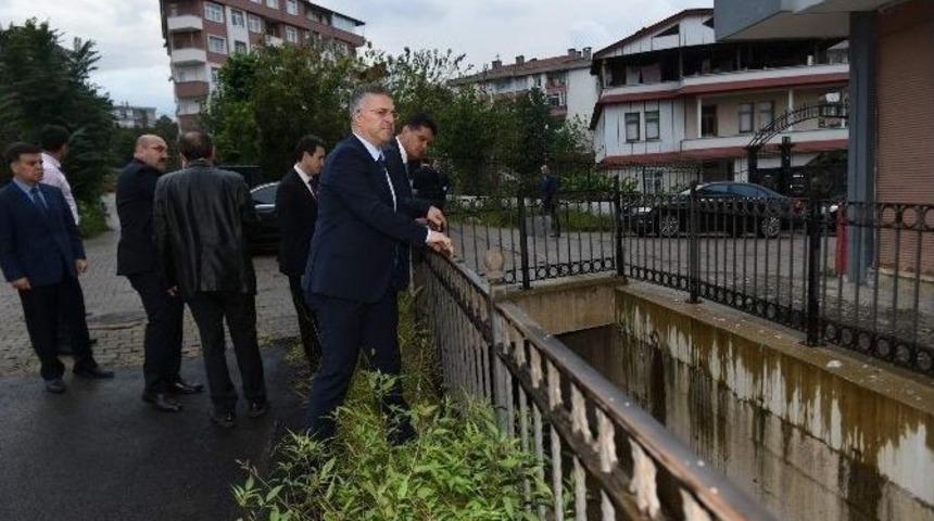 Dsi Genel M&uuml;d&uuml;r&uuml; Murat Acu, Sel Felaketinin Yaşandığı Trabzon&rsquo;un Beşikd&uuml;z&uuml; İl&ccedil;esinde İncelemelerde Bulundu