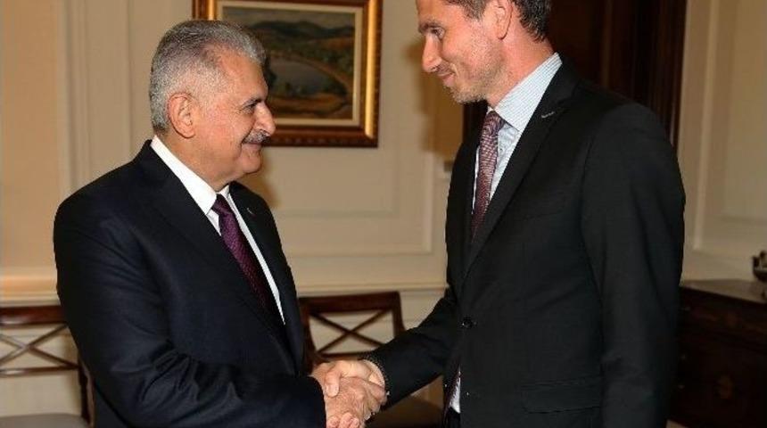 Başbakan Yıldırım, Danimarka Dışişleri Bakanı Kristian Jensen&rsquo;i Kabul Etti