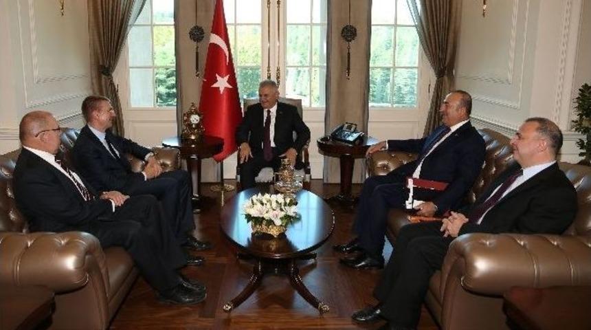 Başbakan Yıldırım, Letonya Dışişleri Bakanı Edgars Rinkevics&rsquo;i Kabul Etti