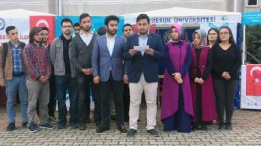 Giresun T&uuml;gva&rsquo;dan Halep&rsquo;teki Katliama Tepki