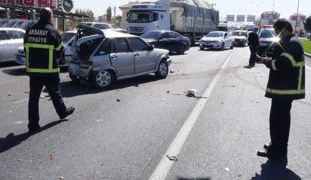 Aksaray’da Zincirleme Trafik Kazası: 4 Yaralı