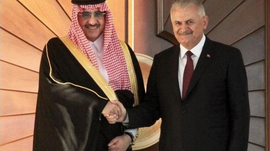 Başbakan Yıldırım, Suudi Arabistan Veliaht Prensi Al Suud&rsquo;u Resmi T&ouml;renle Karşıladı
