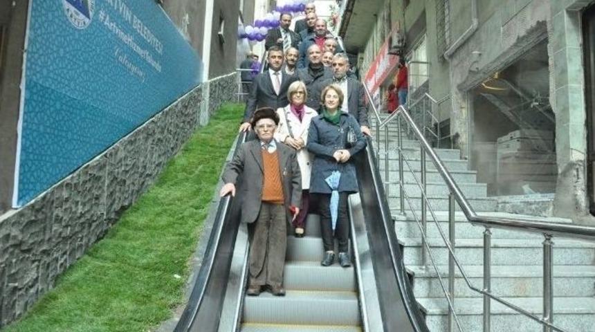 Artvinli Şehir Merkezinde Artık Dik Merdivenlerde Y&uuml;r&uuml;meyecek