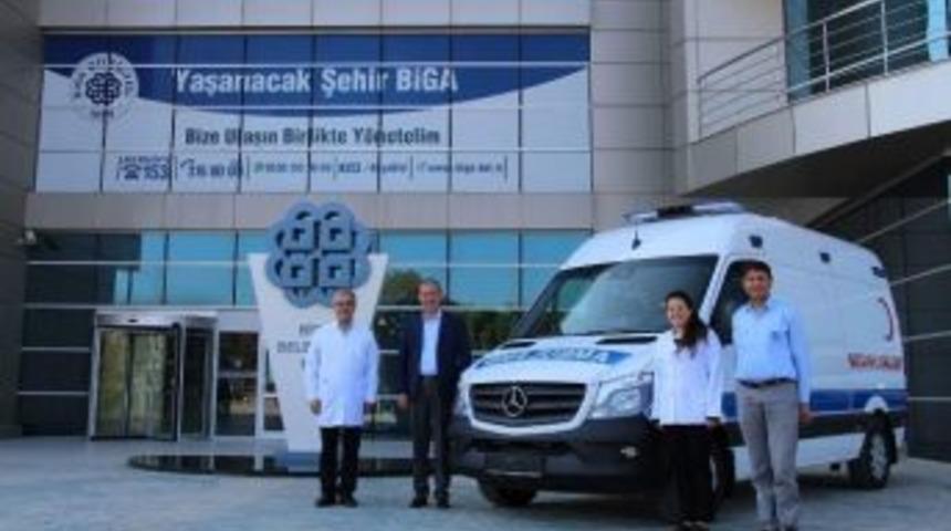 Biga Belediyesine Hasta Nakil Ambulansı Alındı