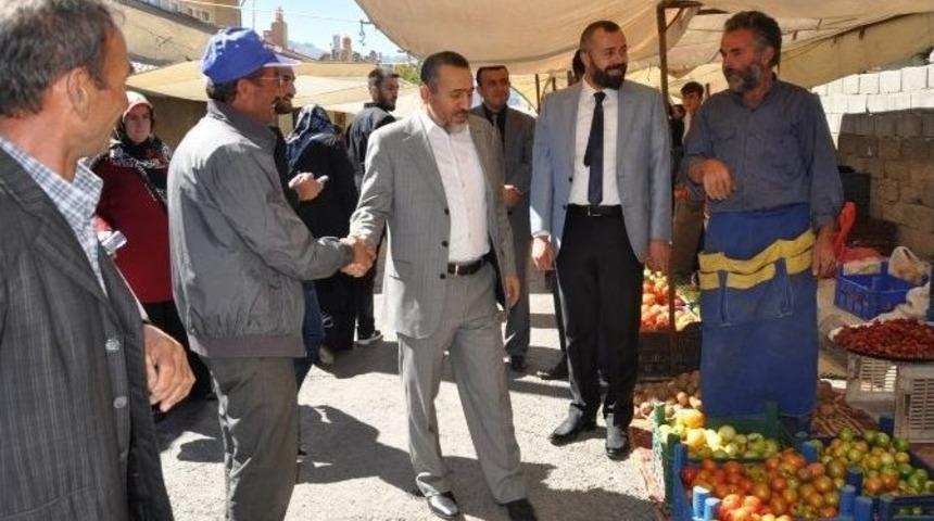 Başkan Tutal, Pazarcı Esnafını Ziyaret Etti