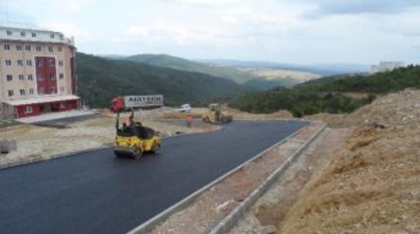 Umuttepe &Ouml;ğrenci Yurdu Asfaltlandı