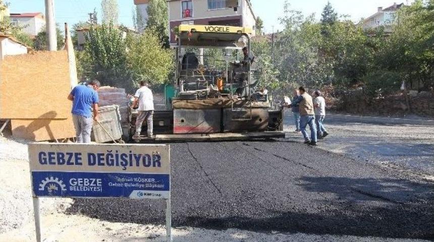 Gebze’de Asfaltlama Çalışmaları Sürüyor
