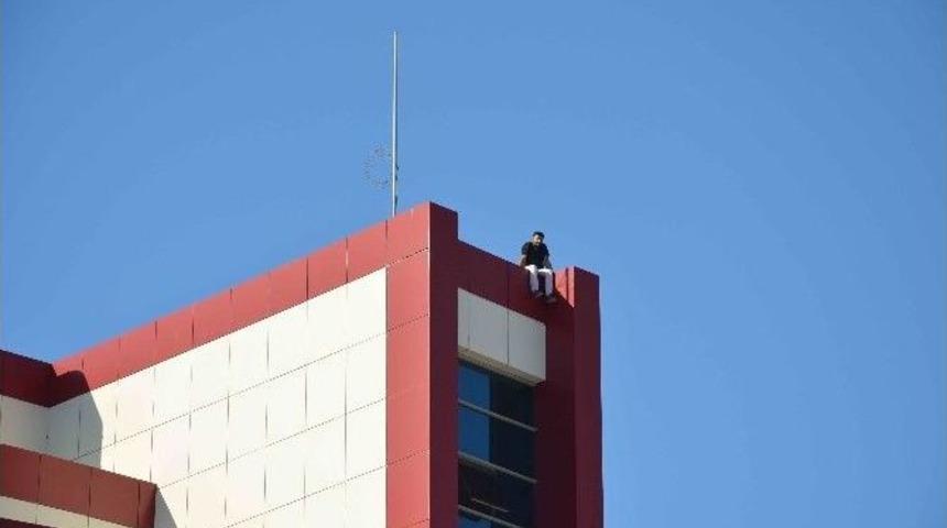 Ortaca&rsquo;da Devlet Hastanesi İnşaatında İntihar Girişimi