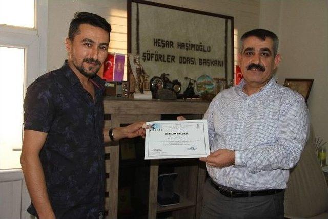 Silopi’de Kursiyerlerin Sertifika Sevinci