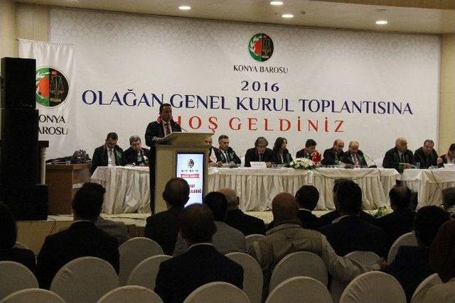 Konya Barosu Olağan Genel Kurul Toplantısı Yapıldı