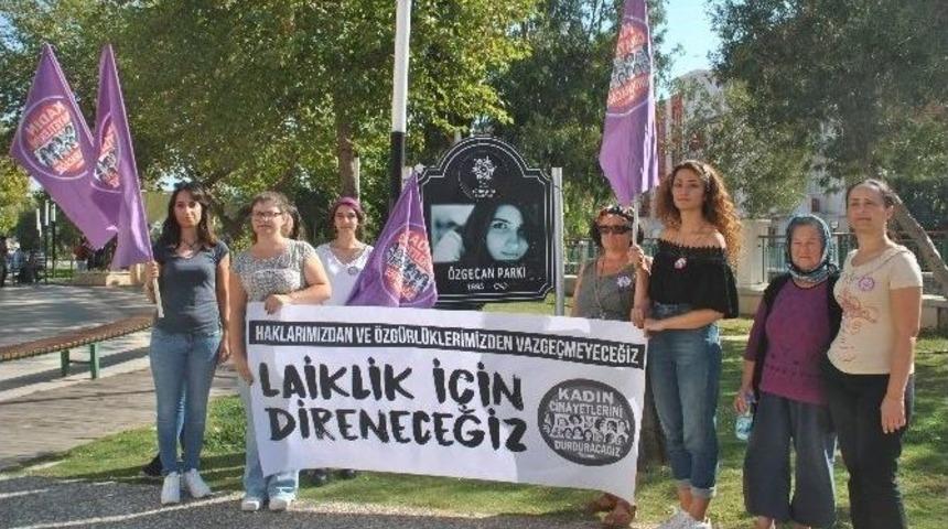 Kadın Cinayetlerini Durduracağız Platformu&rsquo;ndan &Ouml;zgecan Parkı&rsquo;nda Eylem