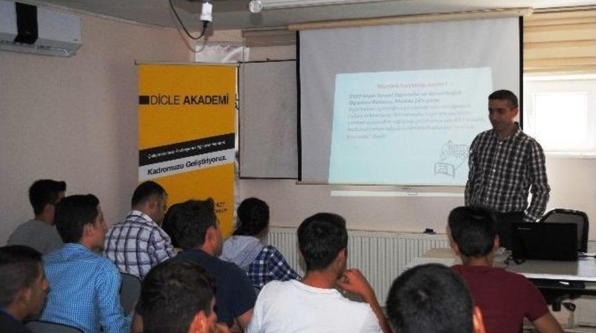 Dicle Elektrik &Ccedil;alışanlarına İsg Eğitimi