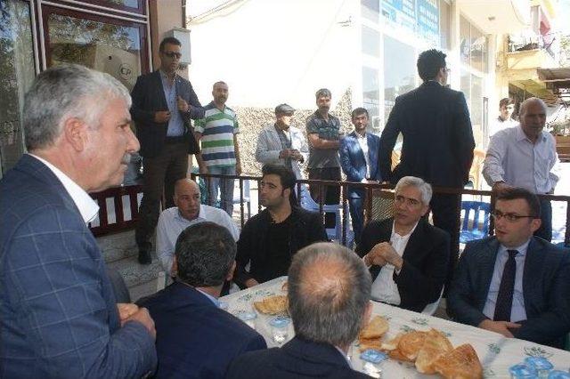 Eker Ve Ensarioğlu &Ccedil;ermik&rsquo;te Taziye Ziyaretinde Bulundu 3