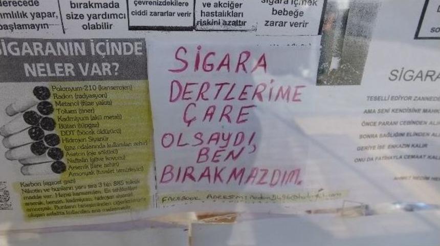 Burhaniyeli Simit&ccedil;i Sigara Savaş&ccedil;ısı Oldu