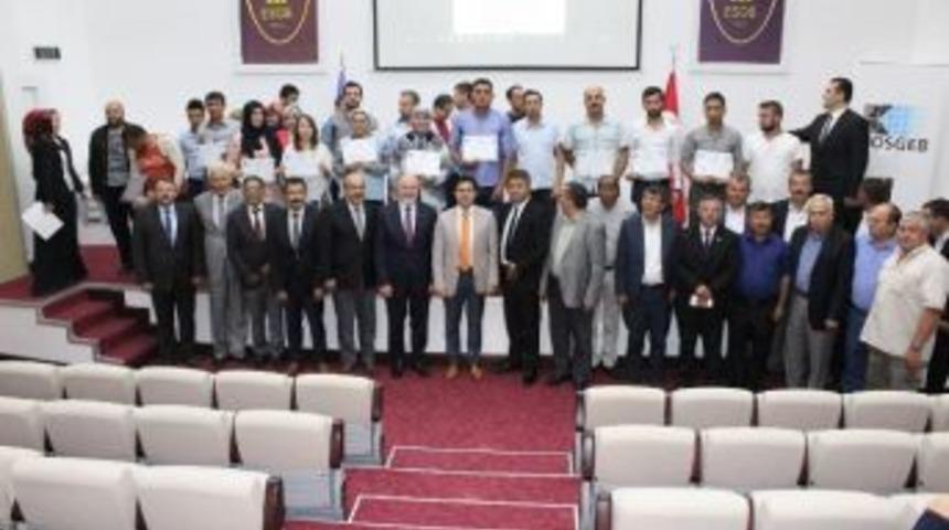 Esob&rsquo;da Girişimcilik Kursu Sertifika T&ouml;reni