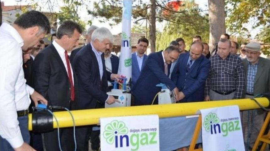 Cihadiye&rsquo;de Doğalgaz Sevinci
