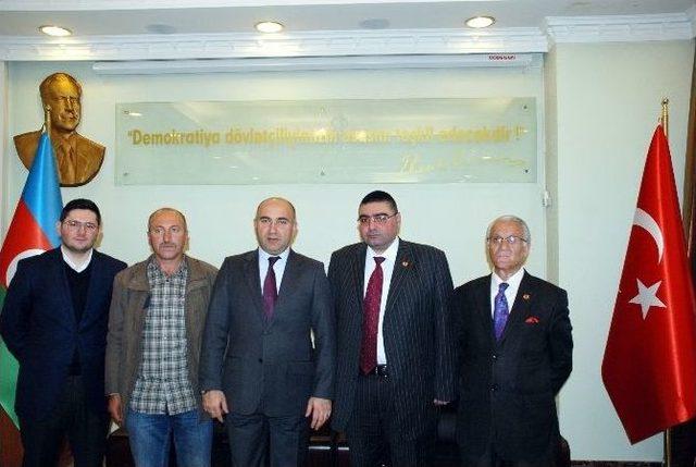 Kkdgc Başkanı Daşdelen&rsquo;den Azerbaycan Kars Başkonsolosu Guliyev&rsquo;e Ziyaret 1