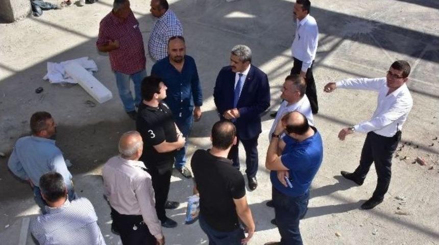 Alıcık, K&uuml;t&uuml;phane Ve Konferans Salonunda İncelemelerde Bulundu