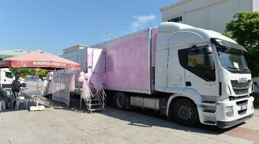Pembe Prenses &lsquo;kanser Tarama Tır&rsquo;ı Muratpaşa&rsquo;da