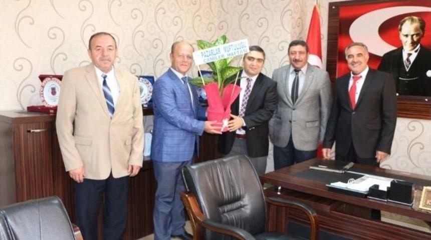 Din G&ouml;revlilerinden Kaymakam Karaaslan&rsquo;a Ziyaret