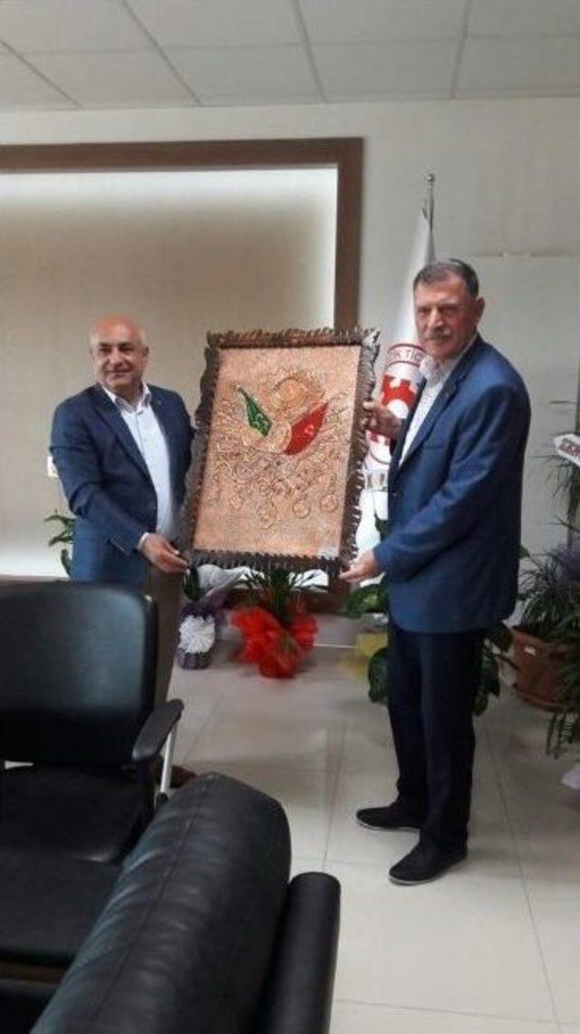 Başkan Duymuş&rsquo;tan, Tso Başkanı Ateş&rsquo;e Hayırlı Olsun Ziyareti 1