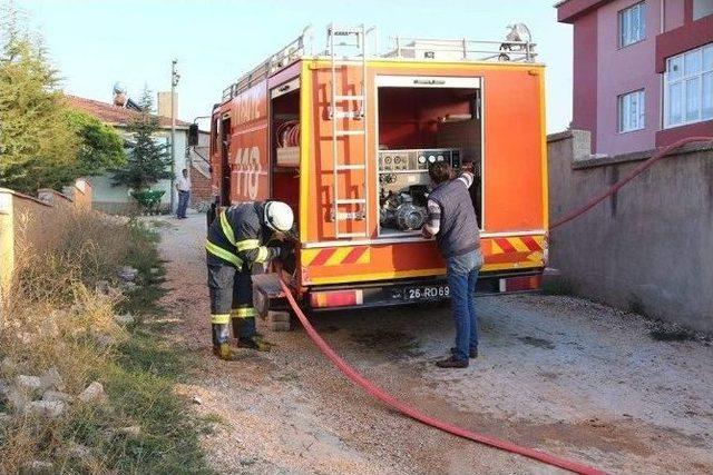 İnönü’de Ahır Ve Samanlık Yangını