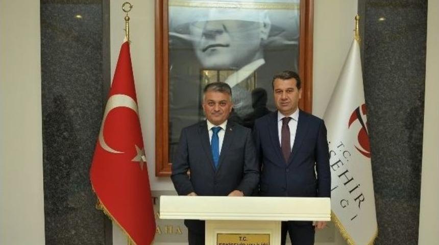 Balıkesir Valisi Yazıcı&rsquo;dan Vali &Ccedil;elik&rsquo;e Ziyaret