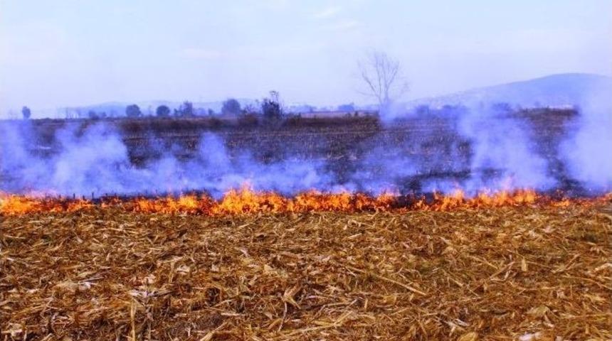 Anız Yangınları İtfaiyecileri Bıktırdı