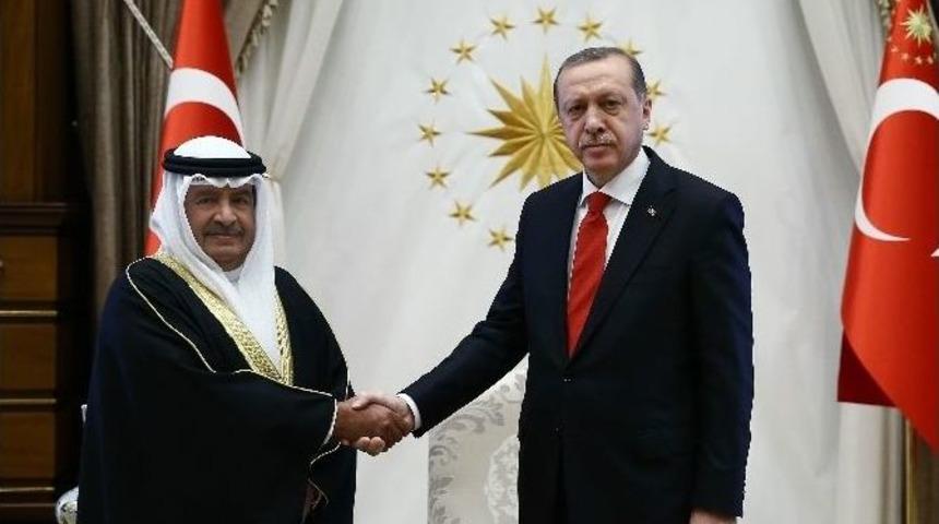 Cumhurbaşkanı Erdoğan, Bahreyn Başbakan Yardımcısını Kabul Etti