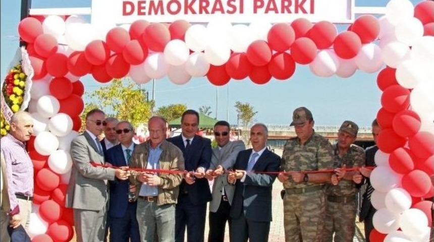 Giresun&rsquo;da Şehit &Ouml;mer Halisdemir Caddesi Ve Demokrasi Parkı A&ccedil;ıldı