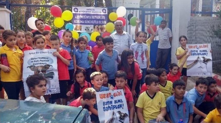 Antalya B&uuml;y&uuml;kşehir&rsquo;den, &rsquo;hayvanları Koruma G&uuml;n&uuml;&rsquo; Etkinliği