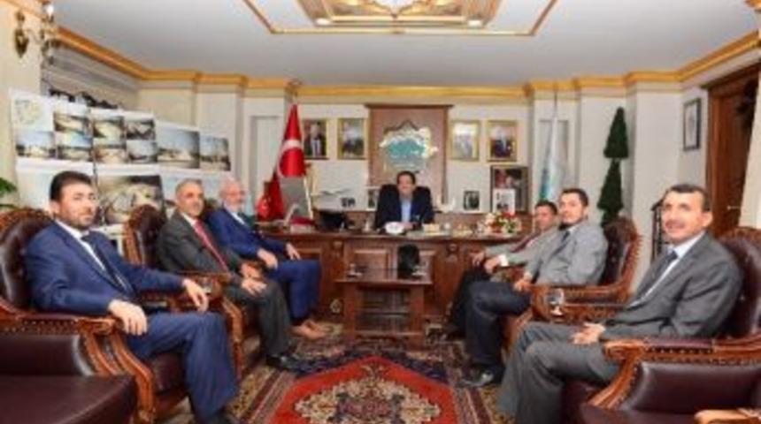 İl M&uuml;ft&uuml;s&uuml; Ve Din G&ouml;revlilerinden Başkan Yazgı&rsquo;ya Ziyaret