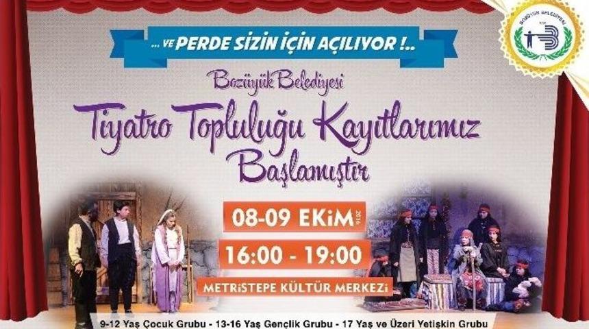 Bozüyük Belediyesi Tiyatro Topluluğu Kayıtları 8-9 Ekim’de