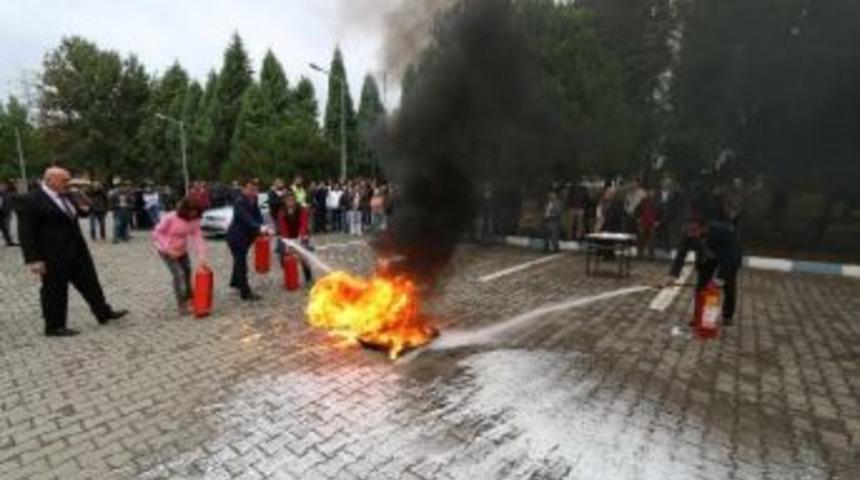 Sa&uuml;&rsquo;de Yangın Eğitimi Verildi