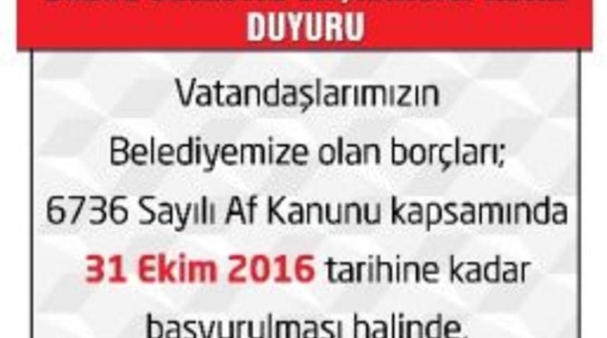 Bor&ccedil; Yapılandırması İ&ccedil;in Son Başvuru 31 Ekim
