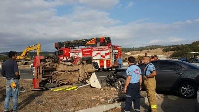 Balıkesir’de Trafik Kazası: 6 Yaralı