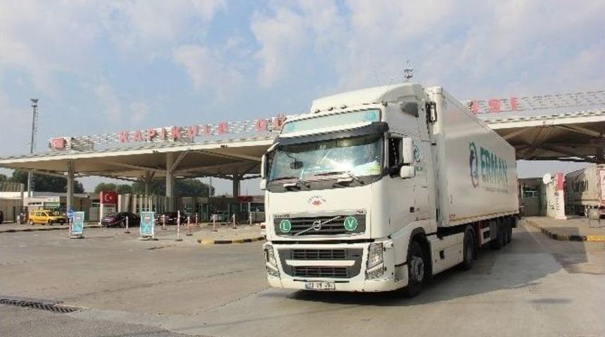 Kapıkule&rsquo;de Tır Kuyruğu Eridi