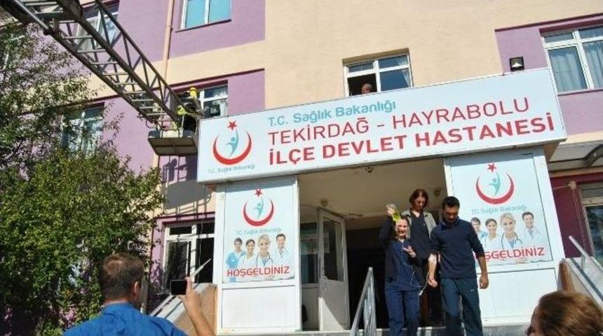 Hayrabolu Devlet Hastanesi&rsquo;nde Yangın Tatbikatı