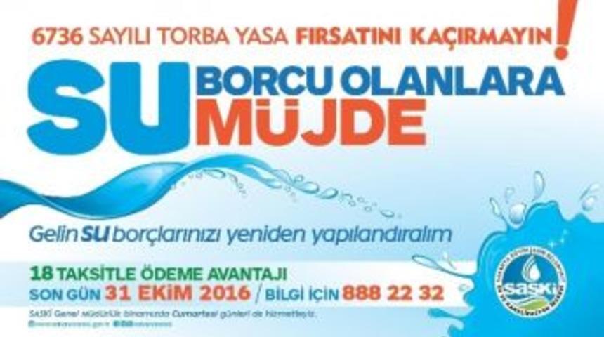 Saski&rsquo;den Su Borcu Olanlara Uyarı