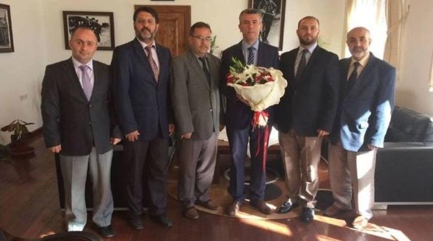 Din G&ouml;revlilerinden Kaymakam Sırmalı&rsquo;ya Ziyaret