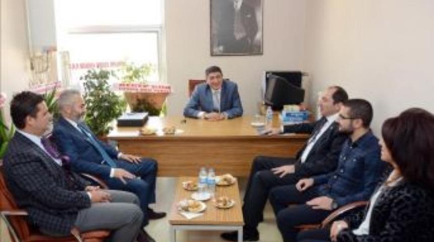 Rekt&ouml;r Alkan&rsquo;dan İnşaat M&uuml;hendisleri Odası&rsquo;na Ziyaret