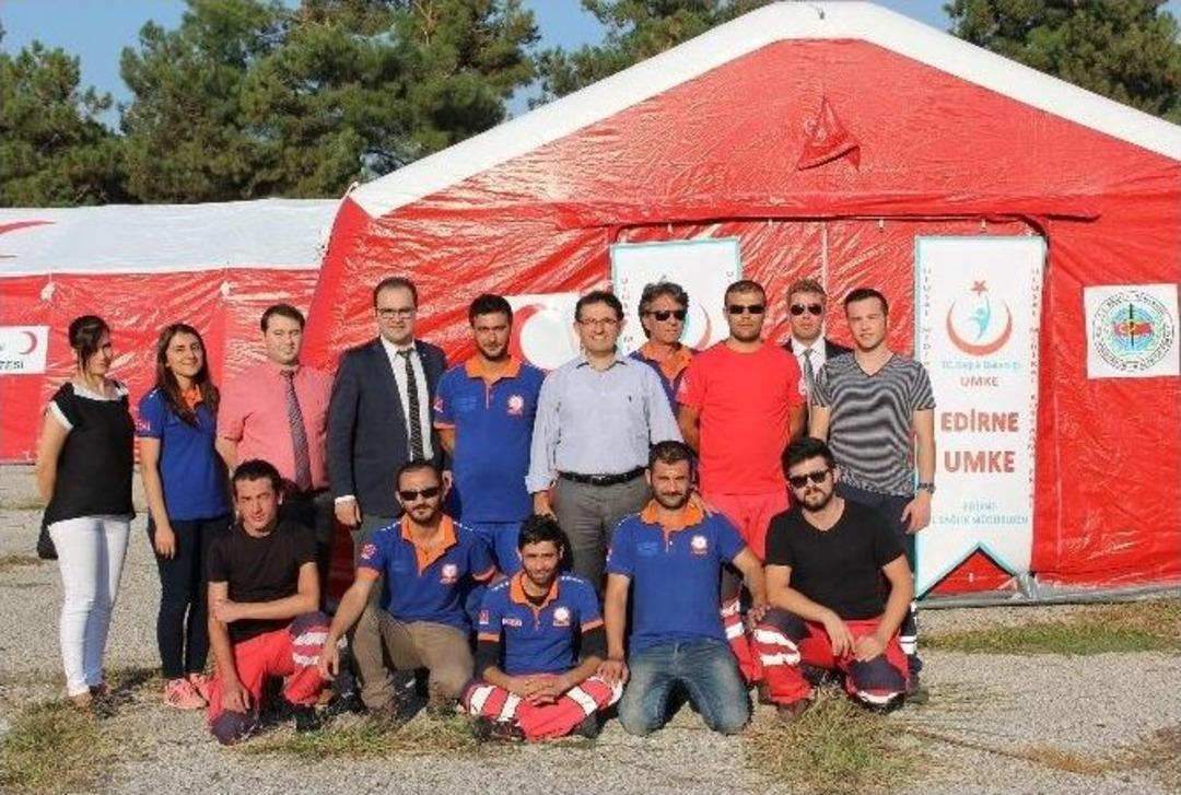 Mobil Sahra Hastanesi Kurulumu Ger&ccedil;ekleşti