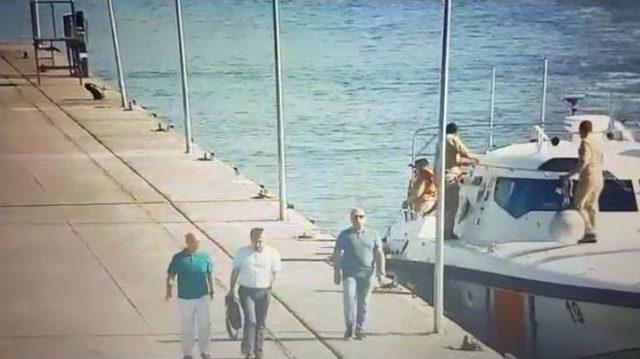 Amirallerin Donanma Komutanlığı&rsquo;ndan Ka&ccedil;ma Anı Kameralara Yansıdı 1