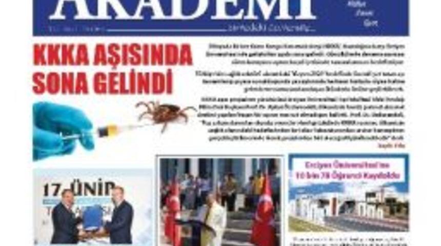 Erciyes &Uuml;niversitesi Akademi Gazetesinin İlk Sayısı &Ccedil;ıktı